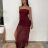 VESTIDO MICROTULL LARGO