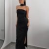 VESTIDO LARGO STRAPLES