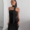 VESTIDO LARGO STRAPLES
