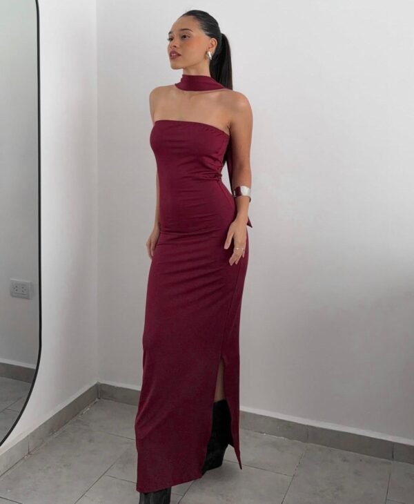 VESTIDO LARGO STRAPLES