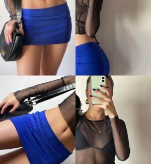 Mini tiro bajo lycra