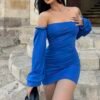 Vestido mangas globo
