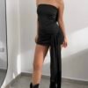 Vestido Straples lazo