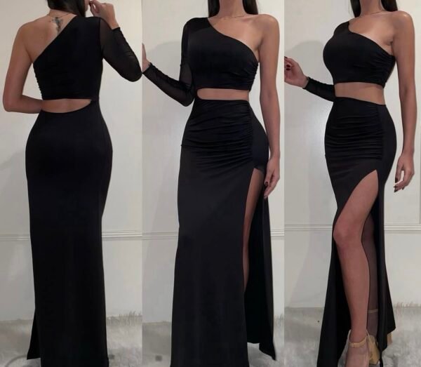 Vestido manga microtull