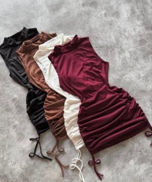 Vestido frunces