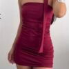Vestido Straples + lazo
