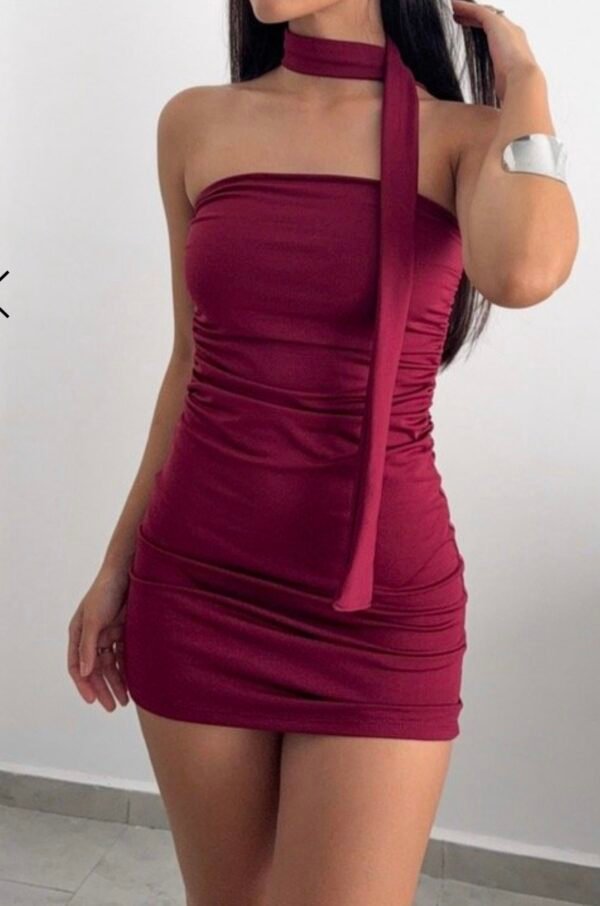 Vestido Straples + lazo