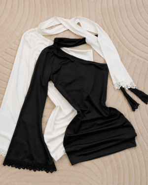 Vestido manga ancha