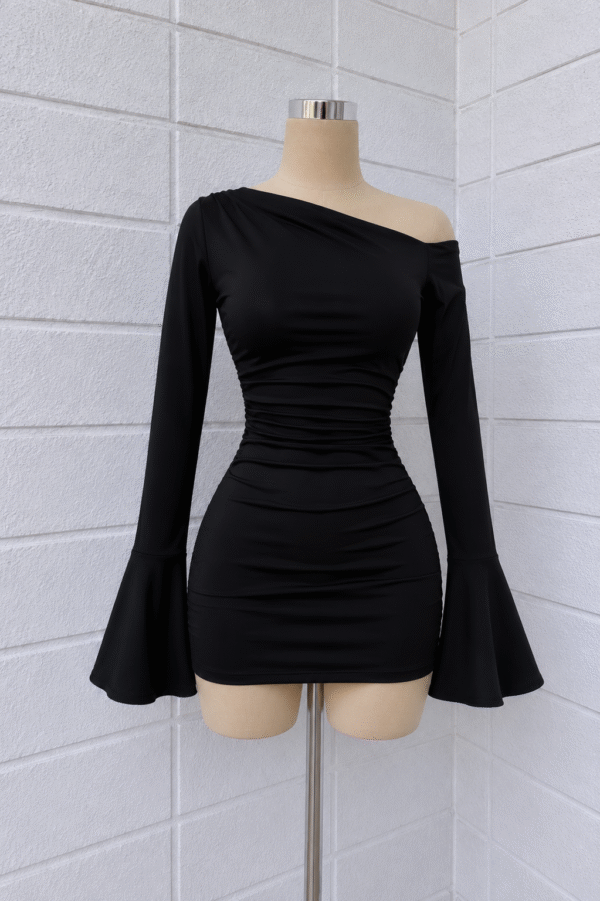 Vestido mangas Oxford