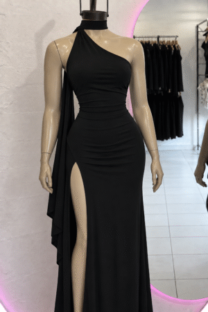 Vestido largo lazo