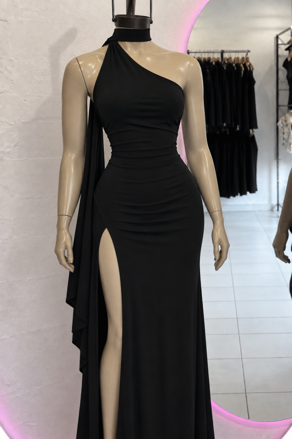 Vestido largo lazo